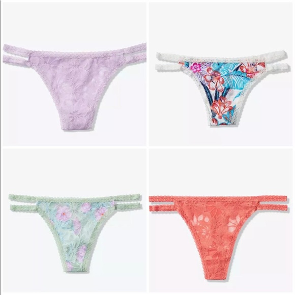 Bundle Victorias Secret Double String Panties Sm - Picture 1 of 6